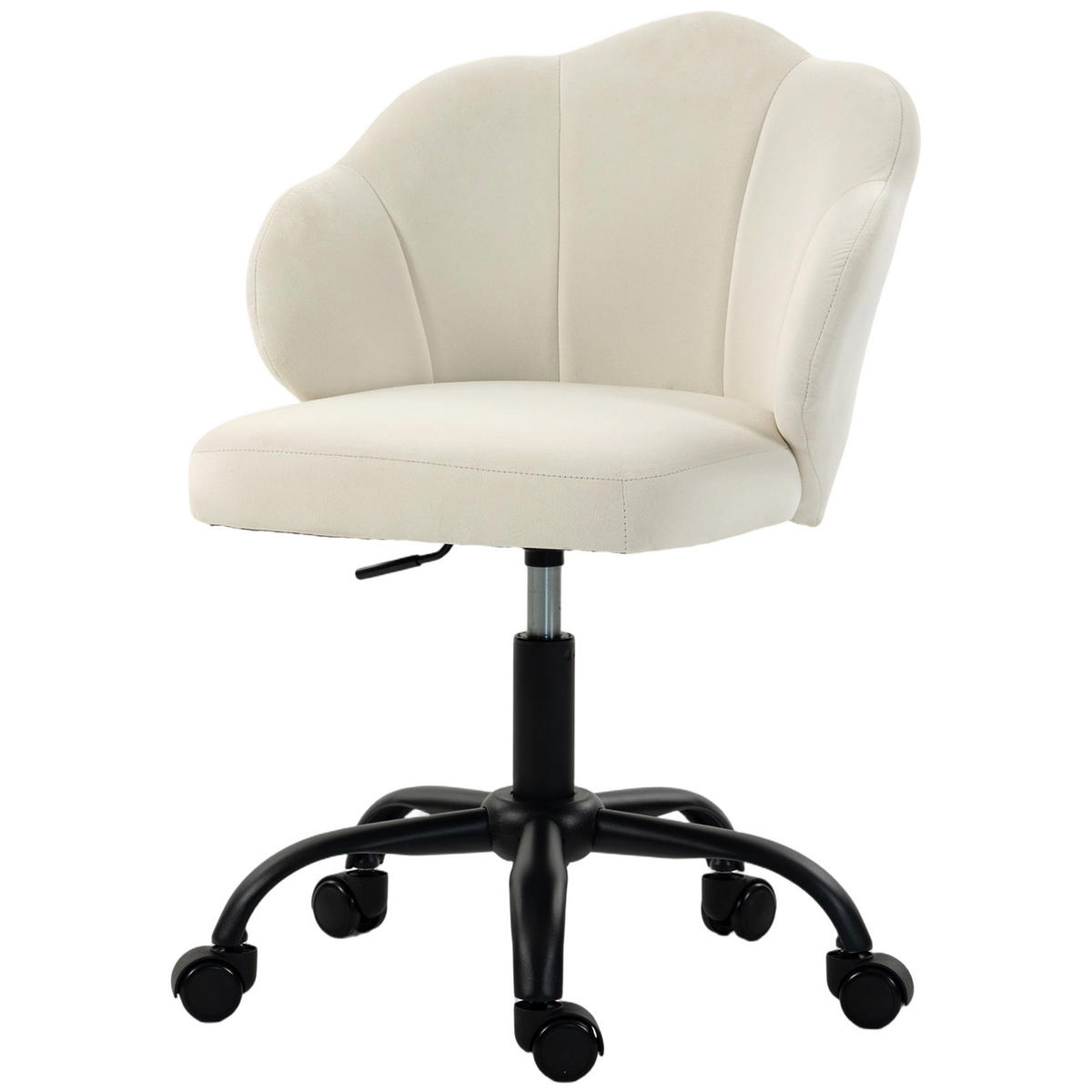 BÜROSTUHL Creme 59.0/56.0/87.0 cm - Creme, Textil (56/87/59cm)