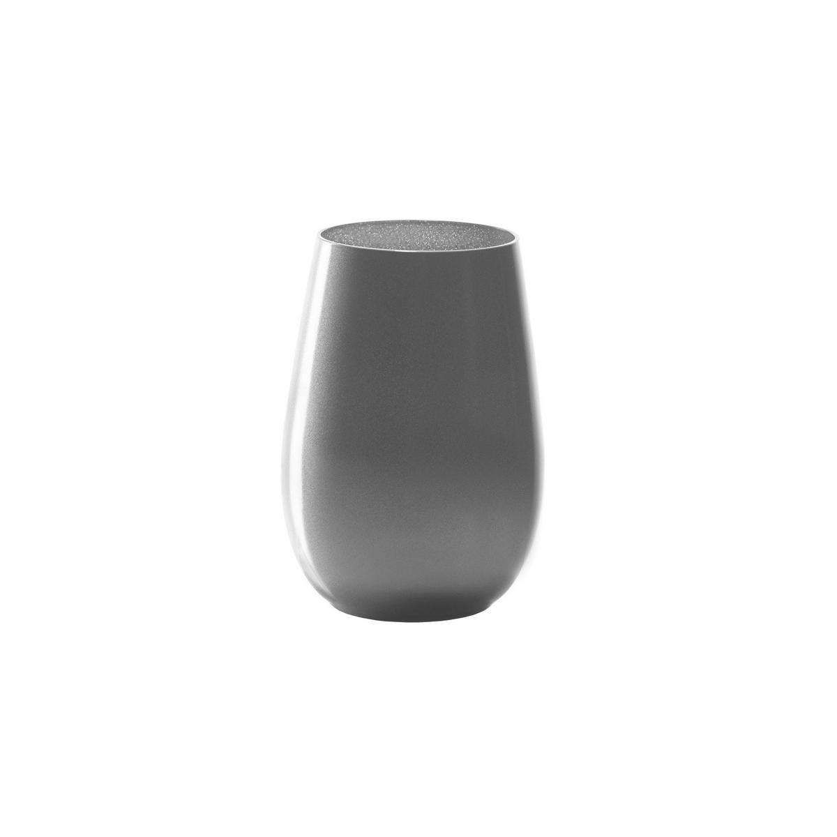 BECHER Elements Silber 465 ml 6er Set - Silberfarben, Glas (0.465L) - Stölzle Lausitz