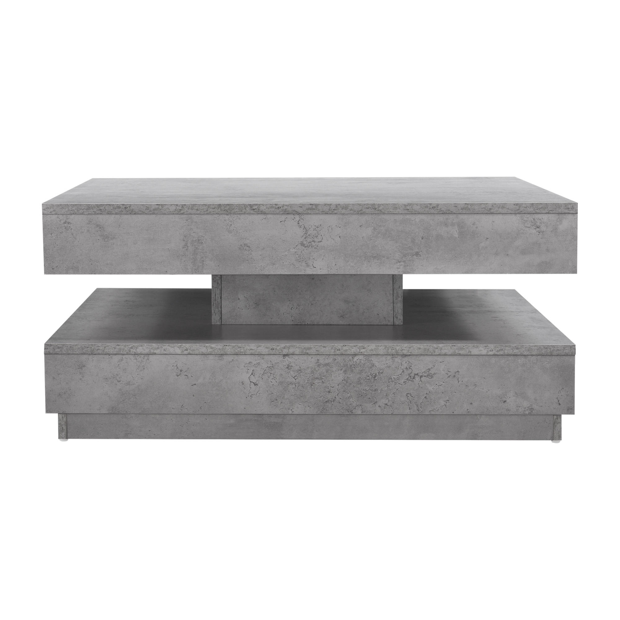 COUCHTISCH Florenz 76/76/38 cm - Grau, Holzwerkstoff (76/76/38cm) - [en.casa]