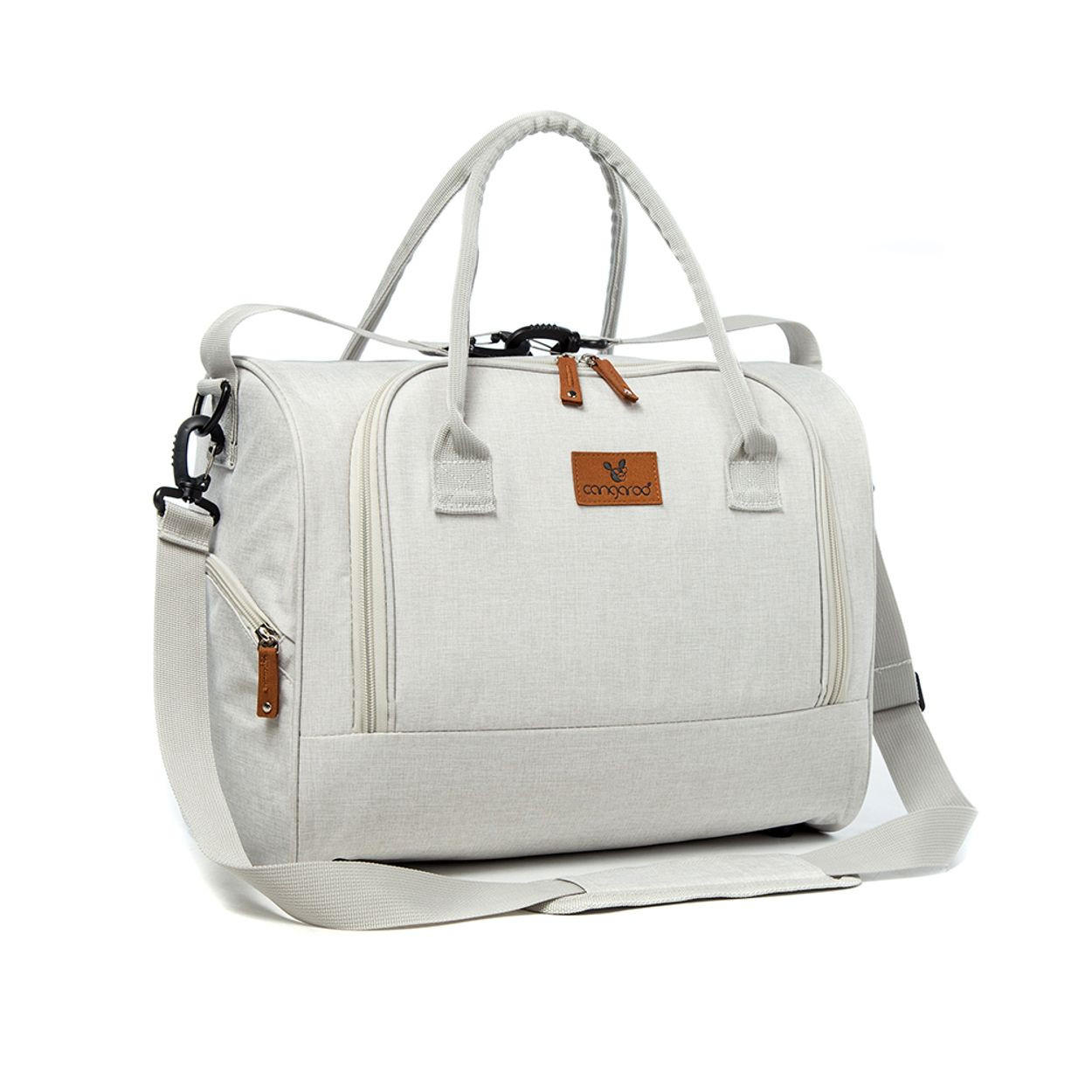 WICKELTASCHE Jossie beige Wickelunterlage, viele Fächer, Tragegriffe, verstellbarer Schultergurt - Beige, Textil (20/28/38cm) - Cangaroo
