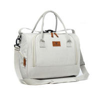 WICKELTASCHE Jossie beige Wickelunterlage, viele Fächer, Tragegriffe, verstellbarer Schultergurt - Beige, Textil (20/28/38cm) - Cangaroo