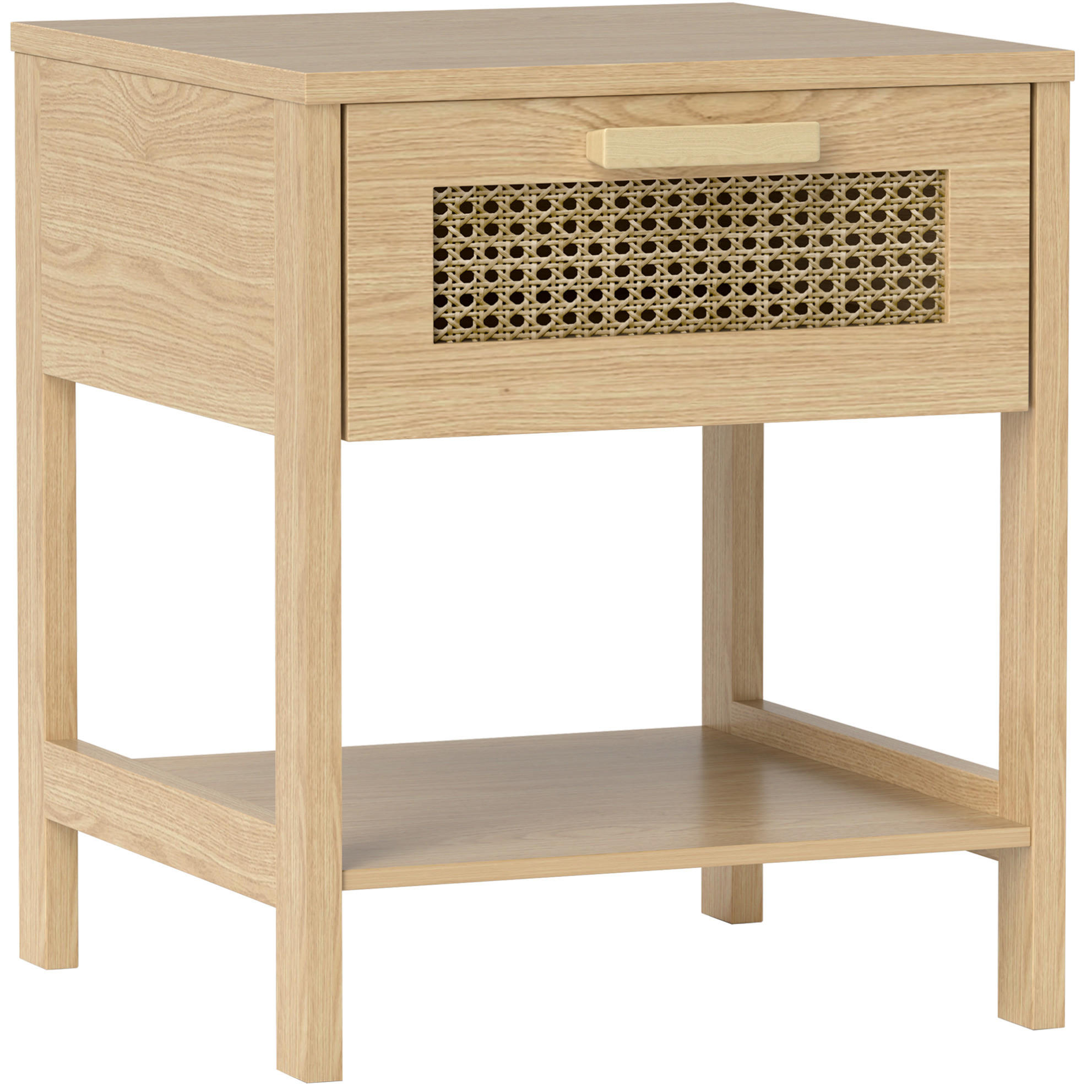 Okmyhome Nachttisch Hellbraun 40x48.4x40 cm