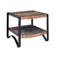 BEISTELLTISCH Altholz 60x60x50 lackiert INDUSTRIAL #46 - Multicolor, Holz (60/60/50cm) - Massivmoebel24
