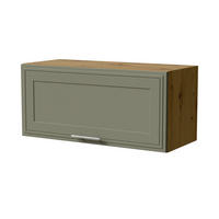 KLAPPHÄNGESCHRANK Salo W4B/80 Eiche Artisan / Reed Green Matt 80 / 32,5 / 36cm - mit Blum Aventos Klappenbeschlag - Eiche Artisan/Grün, Holz/Holzwerkstoff (80/36/32.5cm) - Feldmann-Wohnen