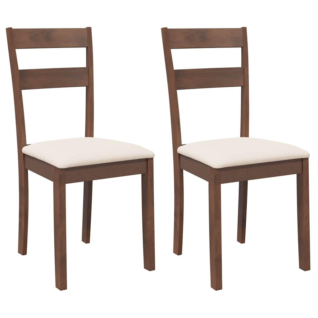 STUHL-SET 2 Stk Eichhain 40/89/48 cm - Braun, Holz (40/89/48cm) - ZMH