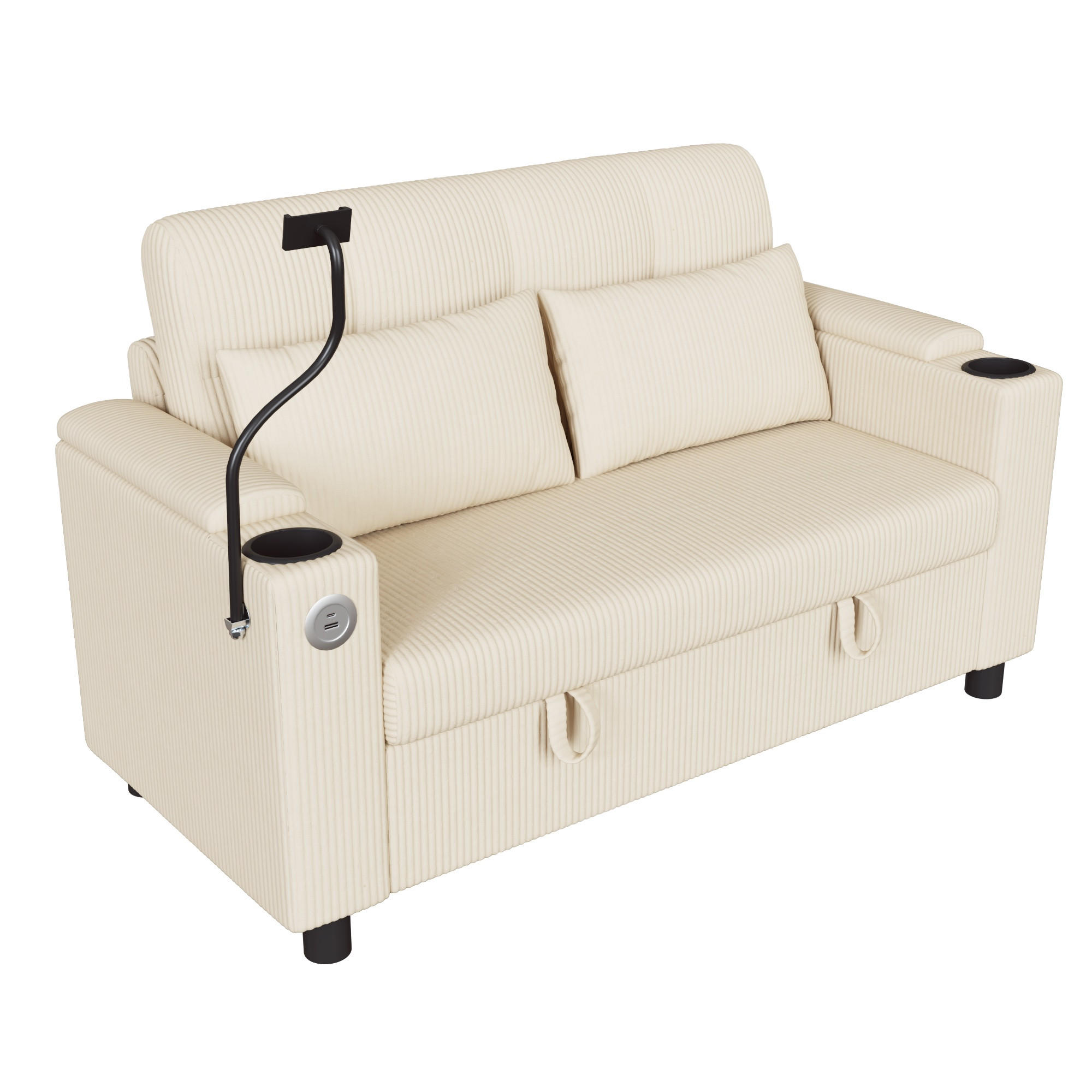 ComfortXL 2-Sitzer-Sofa Beige 136.5x83.6x79.5 cm