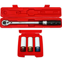 DREHMOMENTSCHLÜSSEL Set 1/2" (12,5mm) - 30-210 Nm, 10865-3N - Silberfarben, Metall (4/47cm) - Famex