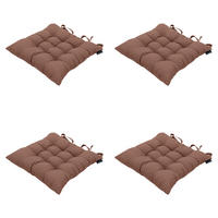 SITZKISSEN Panama - Braun - 46/46/8 cm - 4er-Set - Braun, Textil (46/8/46cm) - Madison