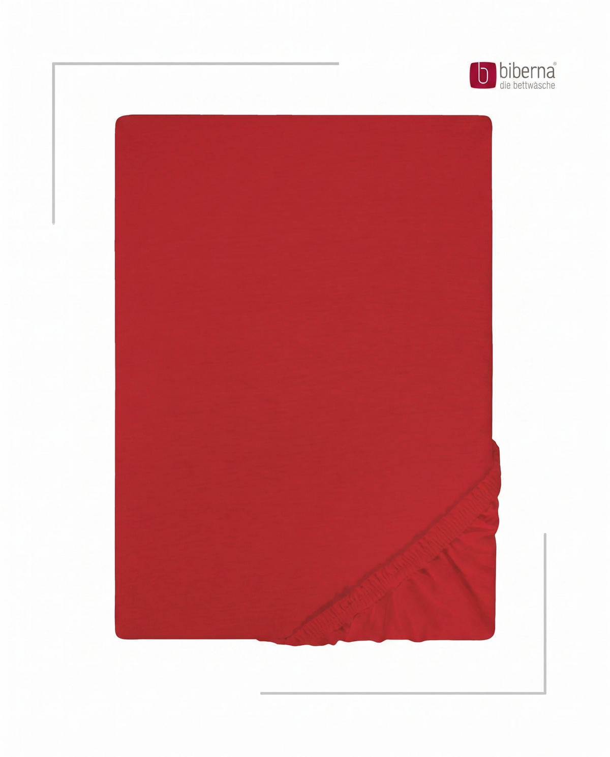 SPANNBETTTUCH Basic Jersey rot, 140x200 cm - 160x200 cm - Rot, Textil (160/200cm) - biberna