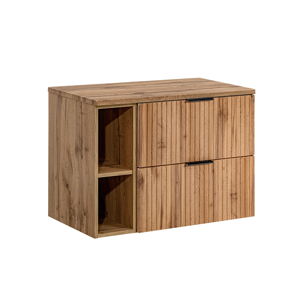 WASCHTISCHUNTERSCHRANK 80.6cm Adriel Holz - Braun, Holzwerkstoff (80.6/59/46cm) - Petits-meubles