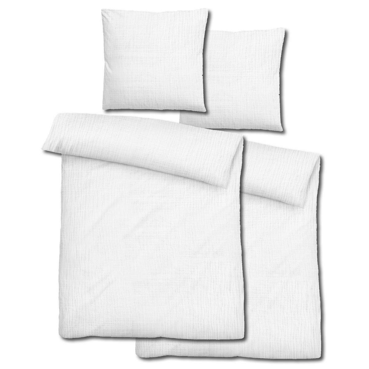 BETTWÄSCHE 135x200 cm - Weiß, Textil (135/200cm) - Sleezzz