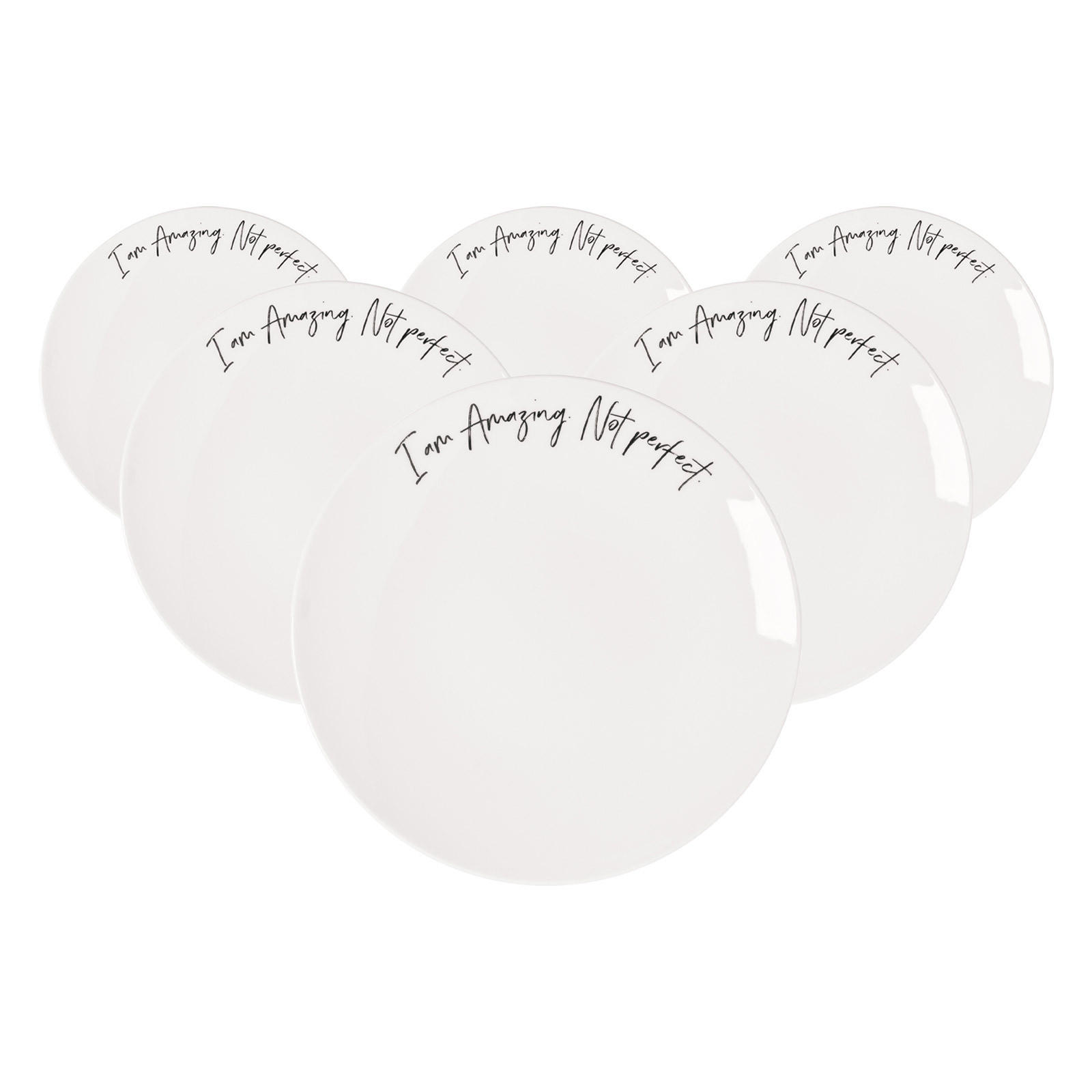 FRÜHSTÜCKSTELLER AMAZING NOT PERFECT Statement weiß ø 21,2 cm 6er Set - Weiß, Keramik (21.2cm) - Villeroy & Boch
