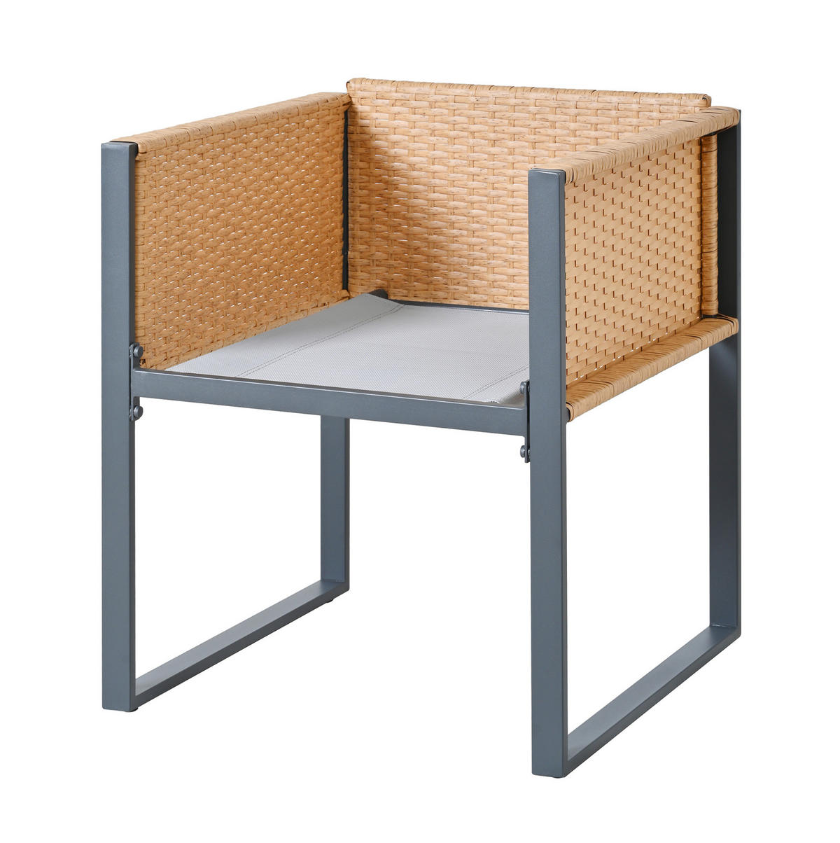 GARTEN-ESSGRUPPE 170/80/75 cm aus Polyrattan mit 6 Stühlen, Glasplatte und abnehmbaren Bezügen, Braun/Schwarz - Schwarz, Kunststoff - Redom