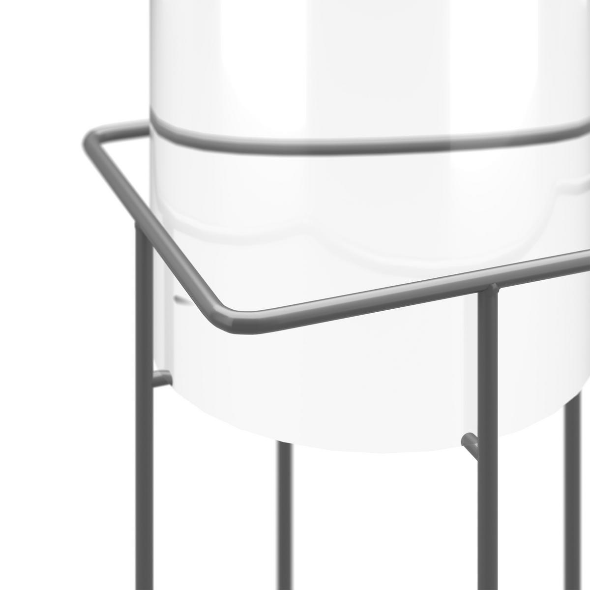 FISCHSÄULE - Transparent, Kunststoff/Metall (22/22/87cm) - Relaxdays