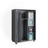 KLEIDERSCHRANK Doros Grau 100 x 146.6 cm mit Faltboxen - Grau, Holzwerkstoff (100/146.6/50cm) - Vicco