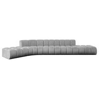 ECKSOFA modulares Sofa Solven-L2 - 471x174x70 cm Grau - Hellgrau, Holzwerkstoff/Textil (471/174cm) - ALTDECOR