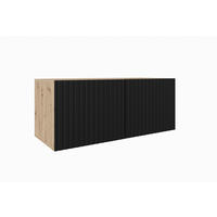 TV-SCHRANK MIO - Schwarz/Eiche Artisan, Holzwerkstoff (100/41/40cm) - Meblini