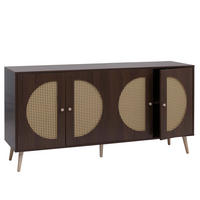 SIDEBOARD Dekor orech - farba vlašského orecha, drevo (160/80/40cm) - MCW