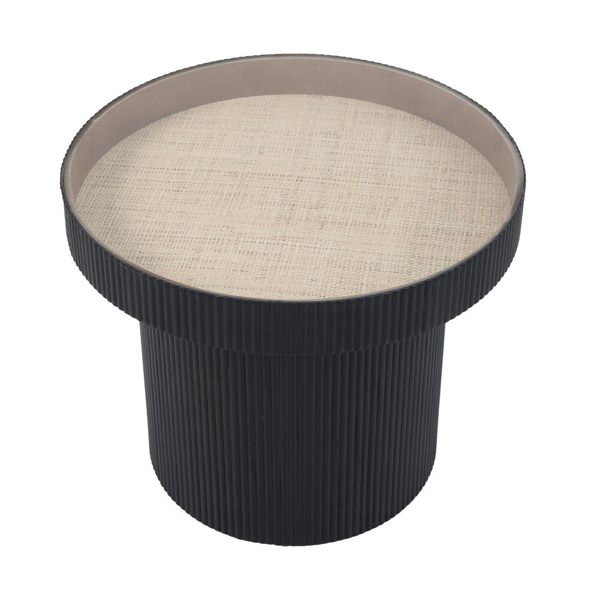 BEISTELLTISCH Miguel mit Glas - Multicolor, Holz (59/59/45cm) - SVITA