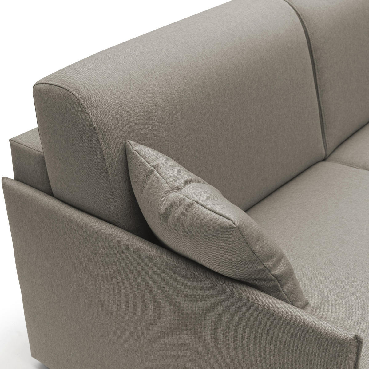 SCHLAFSOFA Evans - Taupe, Textil (189/96/96cm) - Divani.store