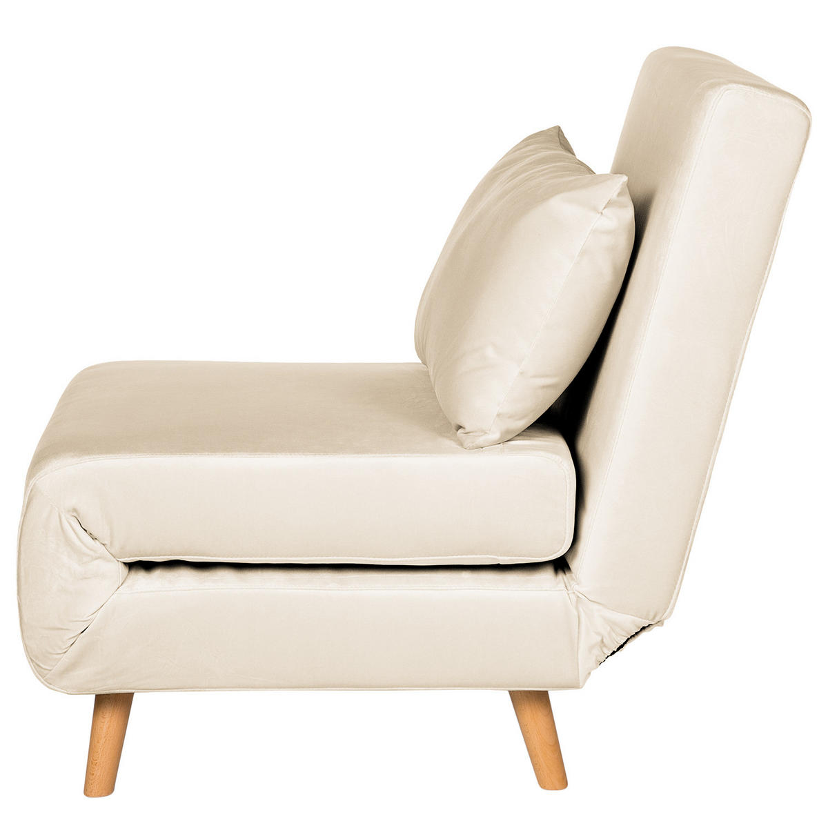 SCHLAFSESSEL - Buchefarben/Creme, Holz/Buchenholz (77/81/90cm) - home24