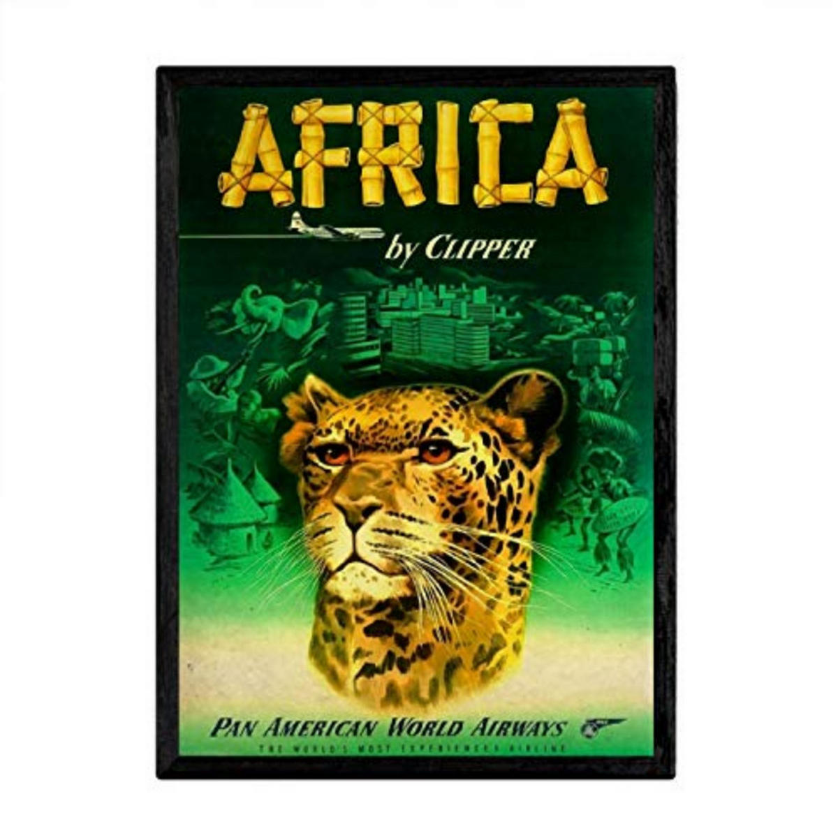 POSTER Afrika Clipper A3 Rahmenlos - Klar, Papier (29.7/5/42cm) - Nacnic