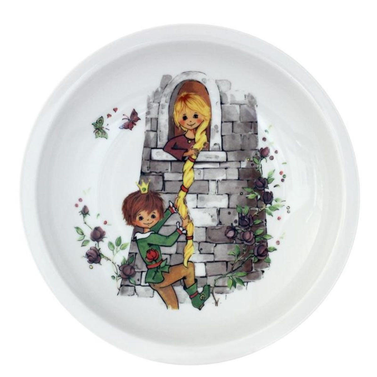 KINDER Teller tief 20 cm Rapunzel - Multicolor, Keramik (20/3.8/20cm) - Eschenbach