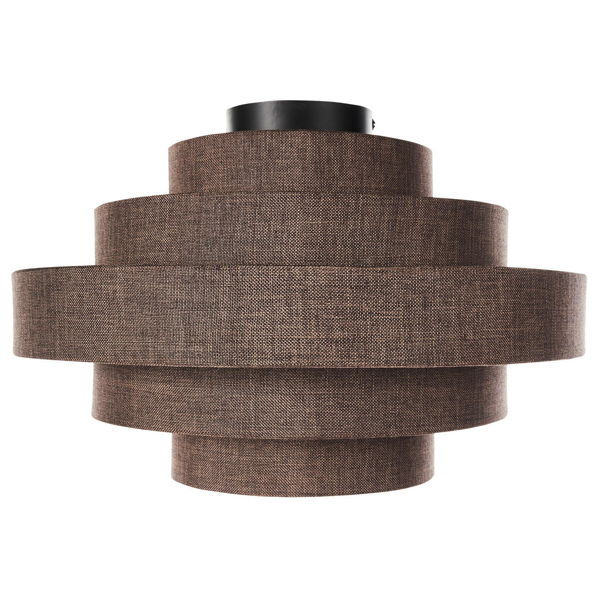 DECKENLAMPE Braun Erebato - Braun, Textil (40/40/22cm) - Beliani