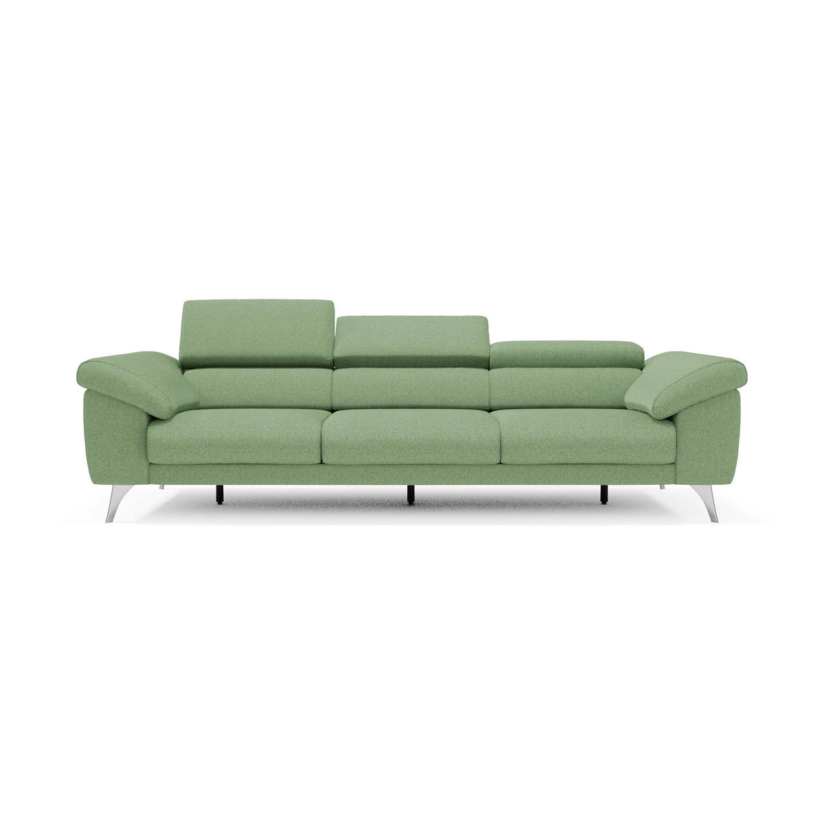 LINEARSOFA Donatello - Mintgrün, Metall (265/76/102cm) - Divani.store