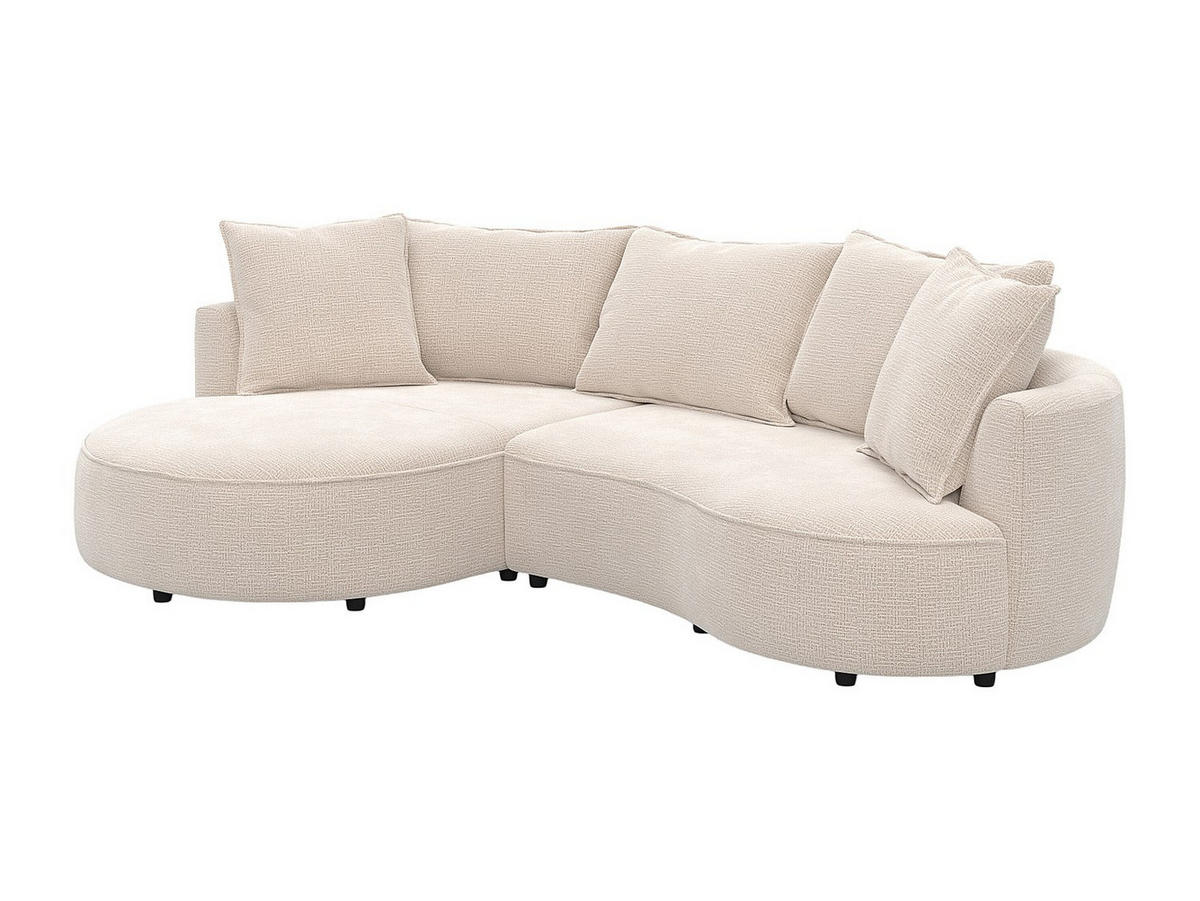 SOFA ohne Schlafmöglichkeit - 5 Personen - Stoff - Beige - - Beige, Textil (260/63/160cm) - Vente-Unique
