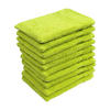 WASCHLAPPEN 16x21 cm aus 100% Baumwolle 500g/m2, 10er Set Waschhandschuhe Grün - Grün, Textil (16/21cm) - Carpe Sonno