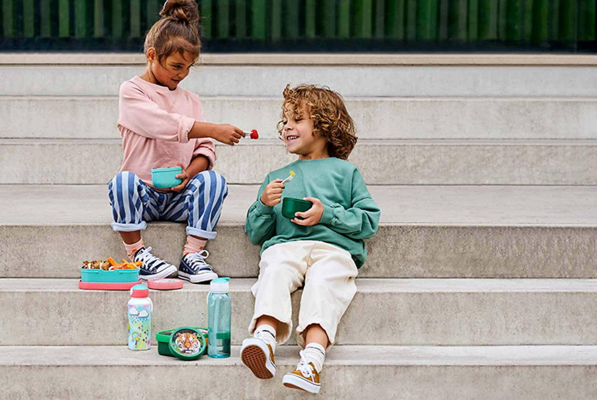 LUNCHSET Campus Leopard 3er Set - Türkis/Rosa, Kunststoff (1/1/1cm) - Mepal