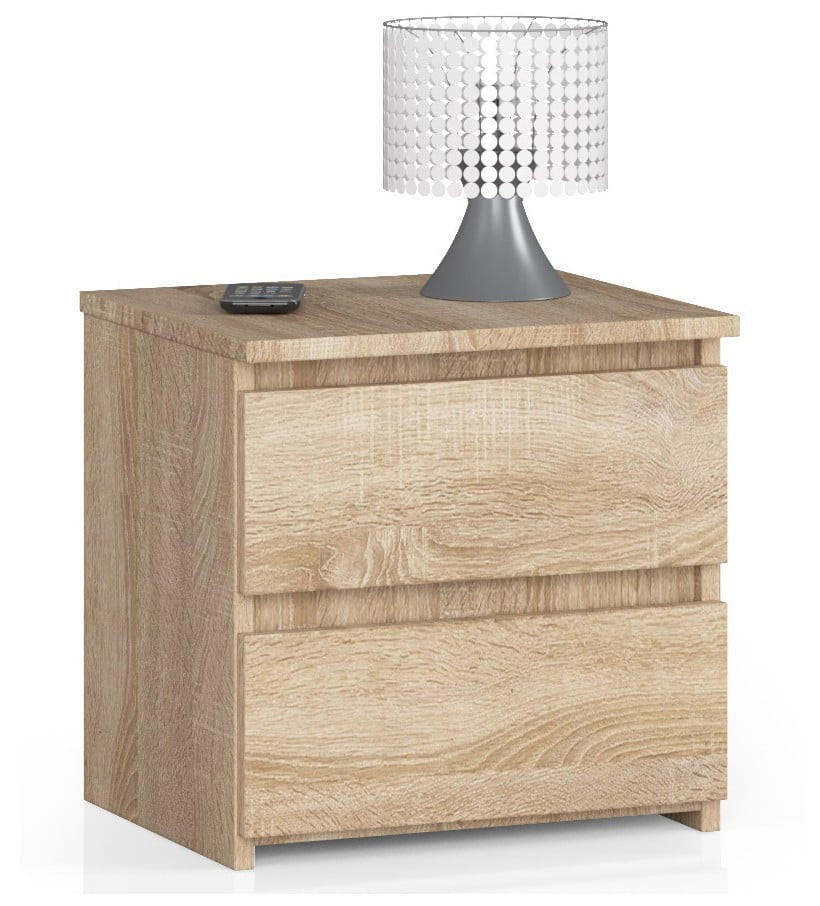 NACHTSCHRANK CL2, Sonoma, 40x35x40 cm - Sonoma Eiche, Holz (40/40/35cm) - Milordbikes
