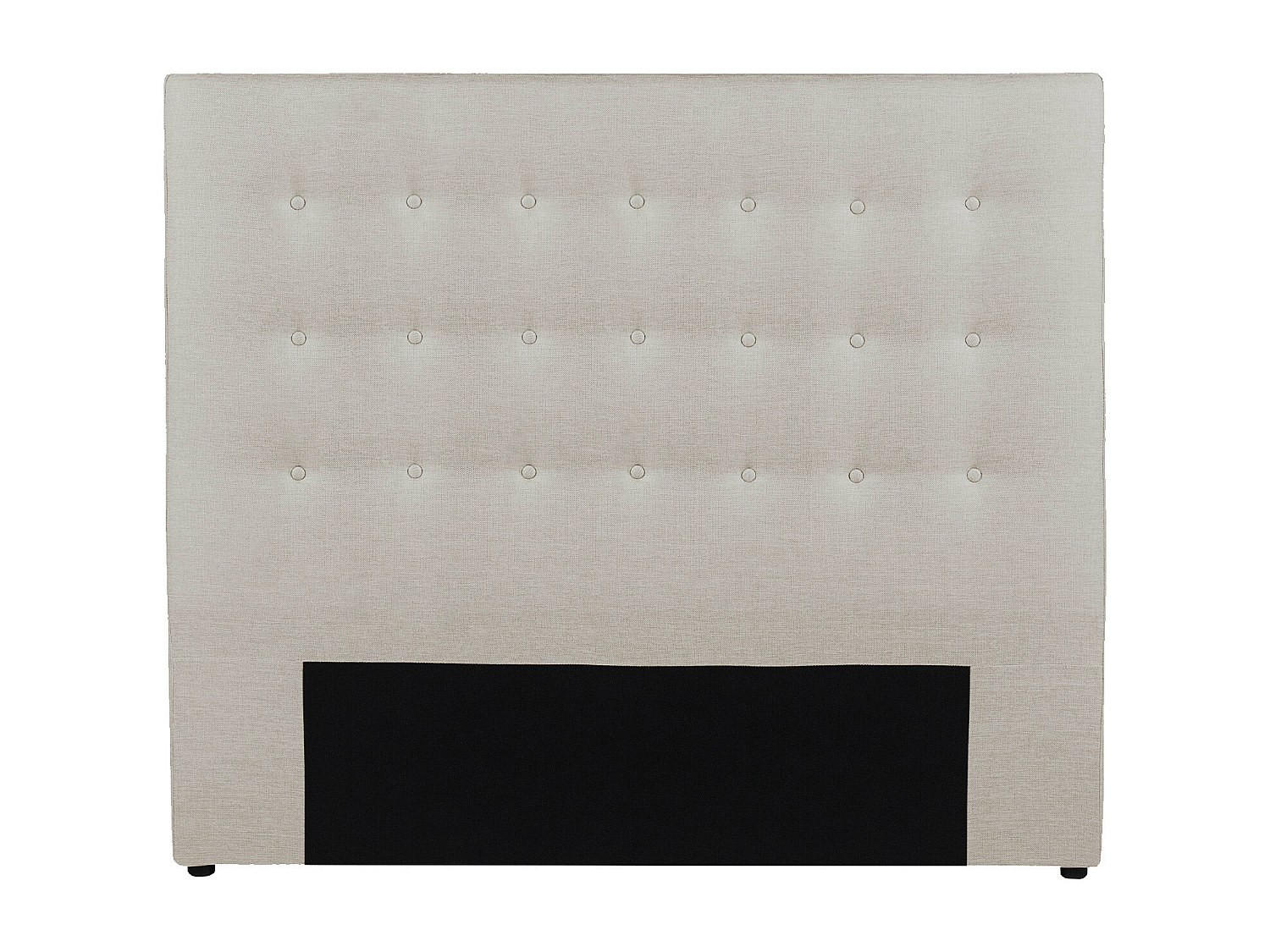 POLSTER-BETTKOPFTEIL - 160 cm - Stoff - Beige - FRANCESCO - Beige, Textil (164.5/125/9.5cm) - Vente-Unique