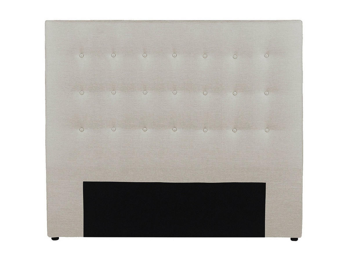 POLSTER-BETTKOPFTEIL - 160 cm - Stoff - Beige - FRANCESCO - Beige, Textil (164.5/125/9.5cm) - Vente-Unique