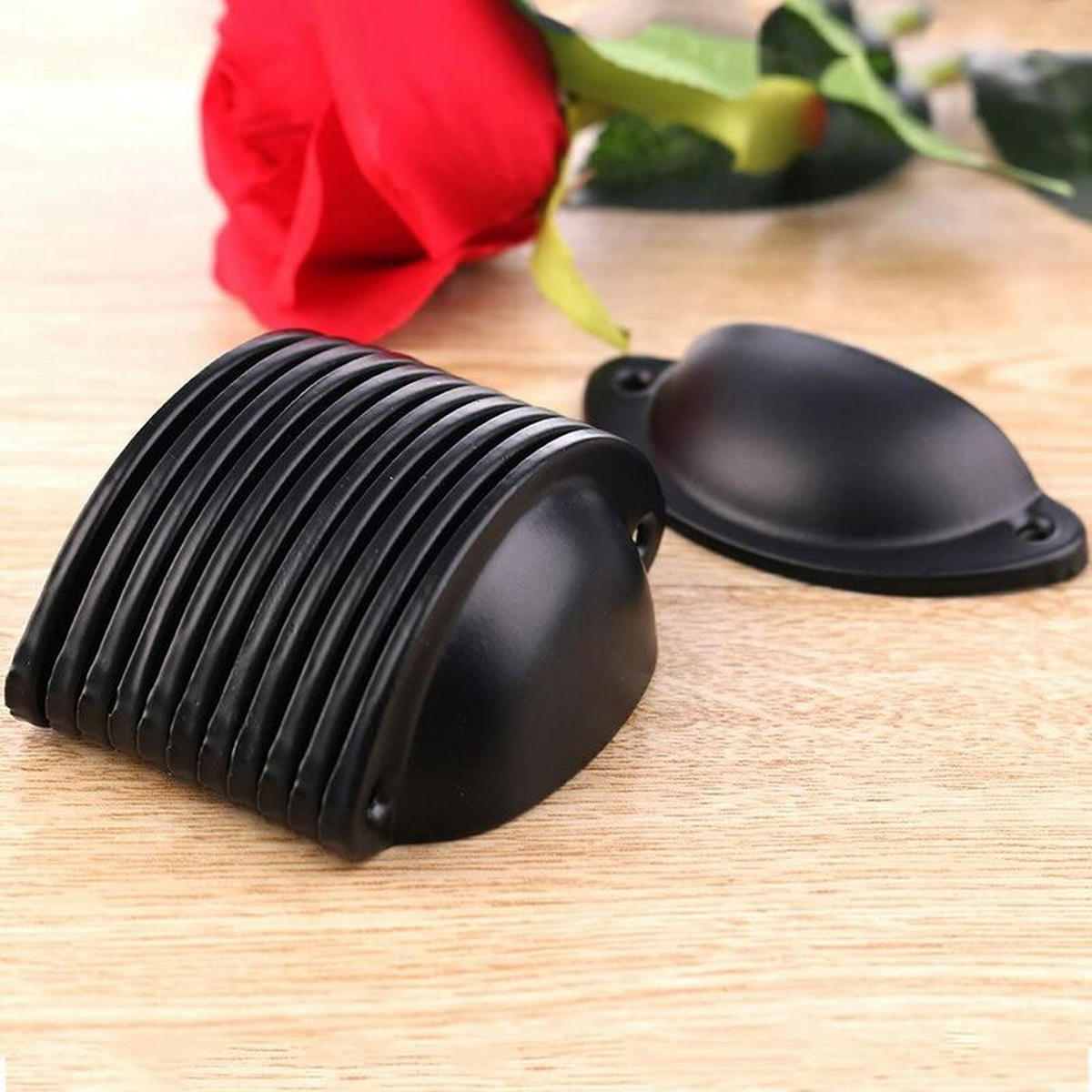MÖBELGRIFF Schwarz 10er-Set 82 mm - Schwarz, Metall (2.6/3/1.3cm)
