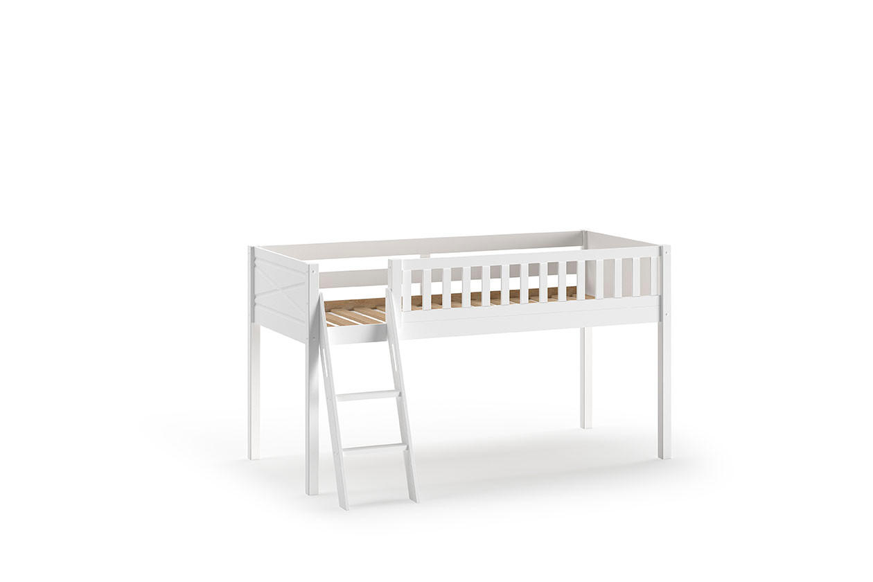 HOCHBETT SCOTT Weiß 135x208x114 cm - Weiß, Holz - FURNLUX