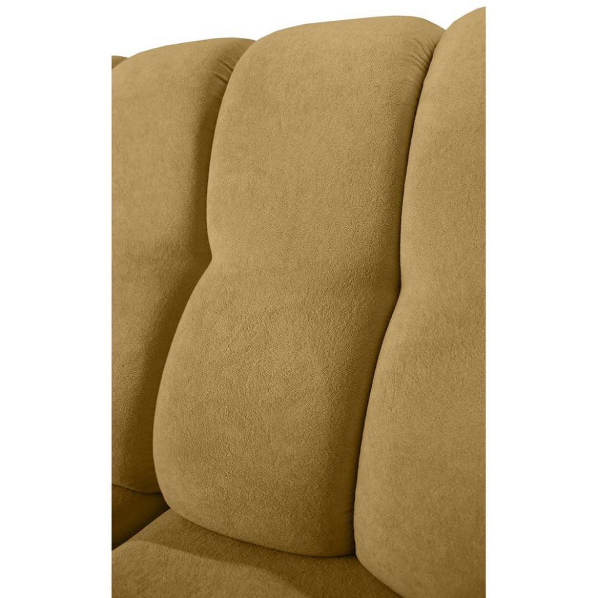 ECKSCHLAFSOFA Zoja links gelb - Gelb/Schwarz, Textil (261/193cm) - Beautysofa