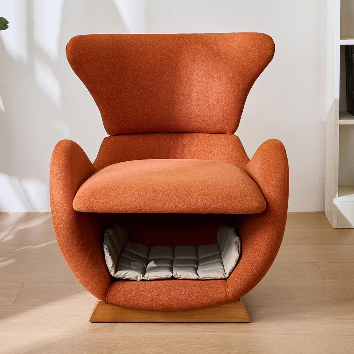LOUNGESSESSEL Walhai Design Haustier Einzelsofa - Terracotta, Textil (66/76/66cm) - FLIEKS