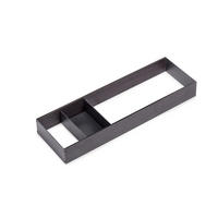 SCHUBLADENORGANISATOR Orderbox, 150x470mm, Stahl und Holz, Anthrazitgrau - Anthrazit, Metall (16/9/50.5cm) - EMUCA