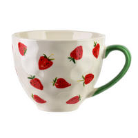 BECHER Trusci Rot 11x15x9 cm Porzellan - Rot, Keramik (0.4L) - Mondex