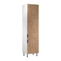 HOCHSCHRANK D60T P/L AX – Sorento Weiß Sonoma Eiche – Weiß / Sonoma Eiche - Weiß/Sonoma Eiche, Holzwerkstoff (60/247/58cm) - ROYAL24_MARKT