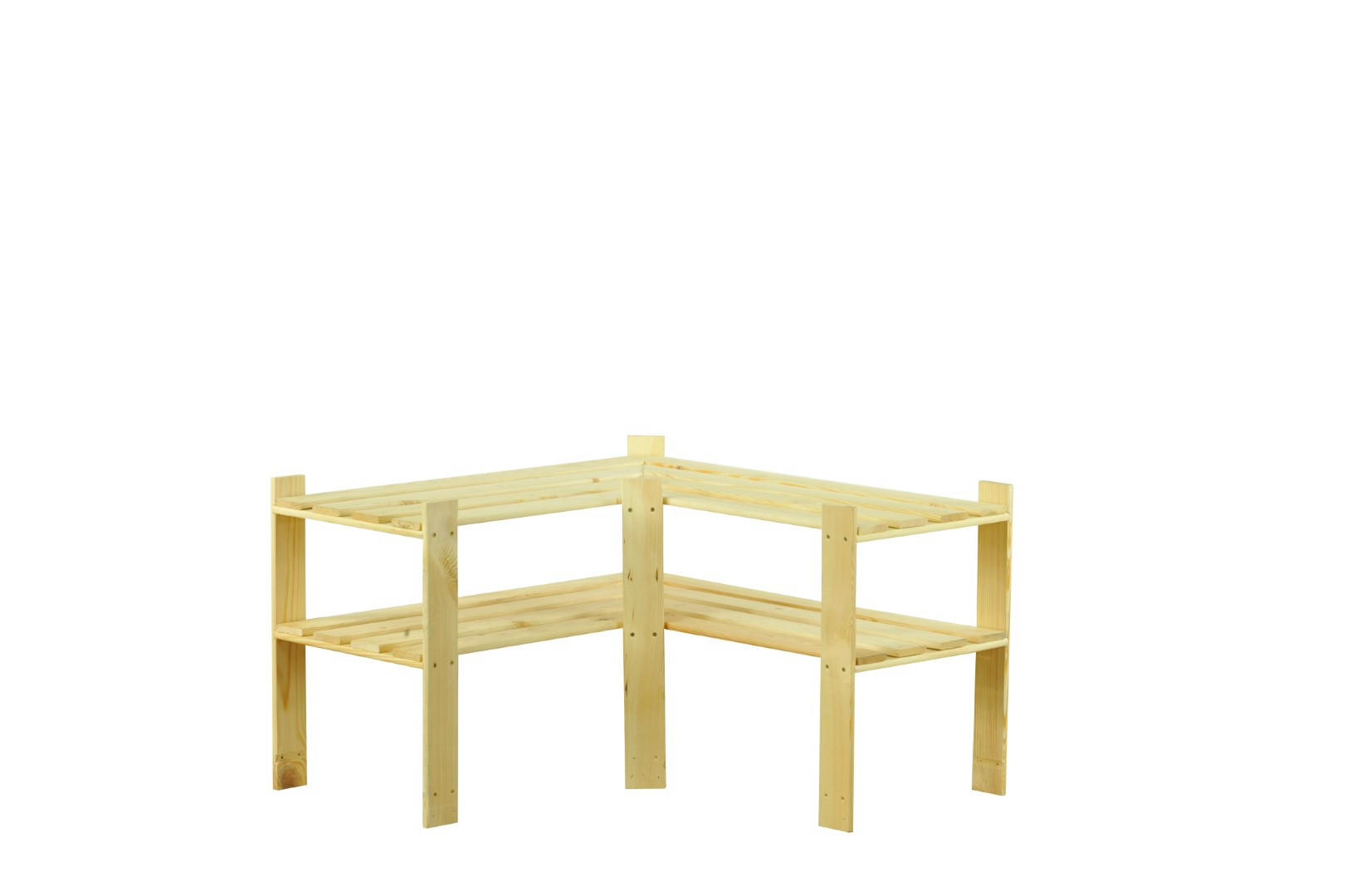 ECKREGAL PINEPEAK 50x85x38cm 2 Fachboden 1,2cm dickes Kiefernholz Natur - Naturfarben, Holz (85/50/38cm) - PROREGAL