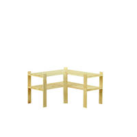 ECKREGAL PINEPEAK 50x85x38cm 2 Fachboden 1,2cm dickes Kiefernholz Natur - Naturfarben, Holz (85/50/38cm) - PROREGAL
