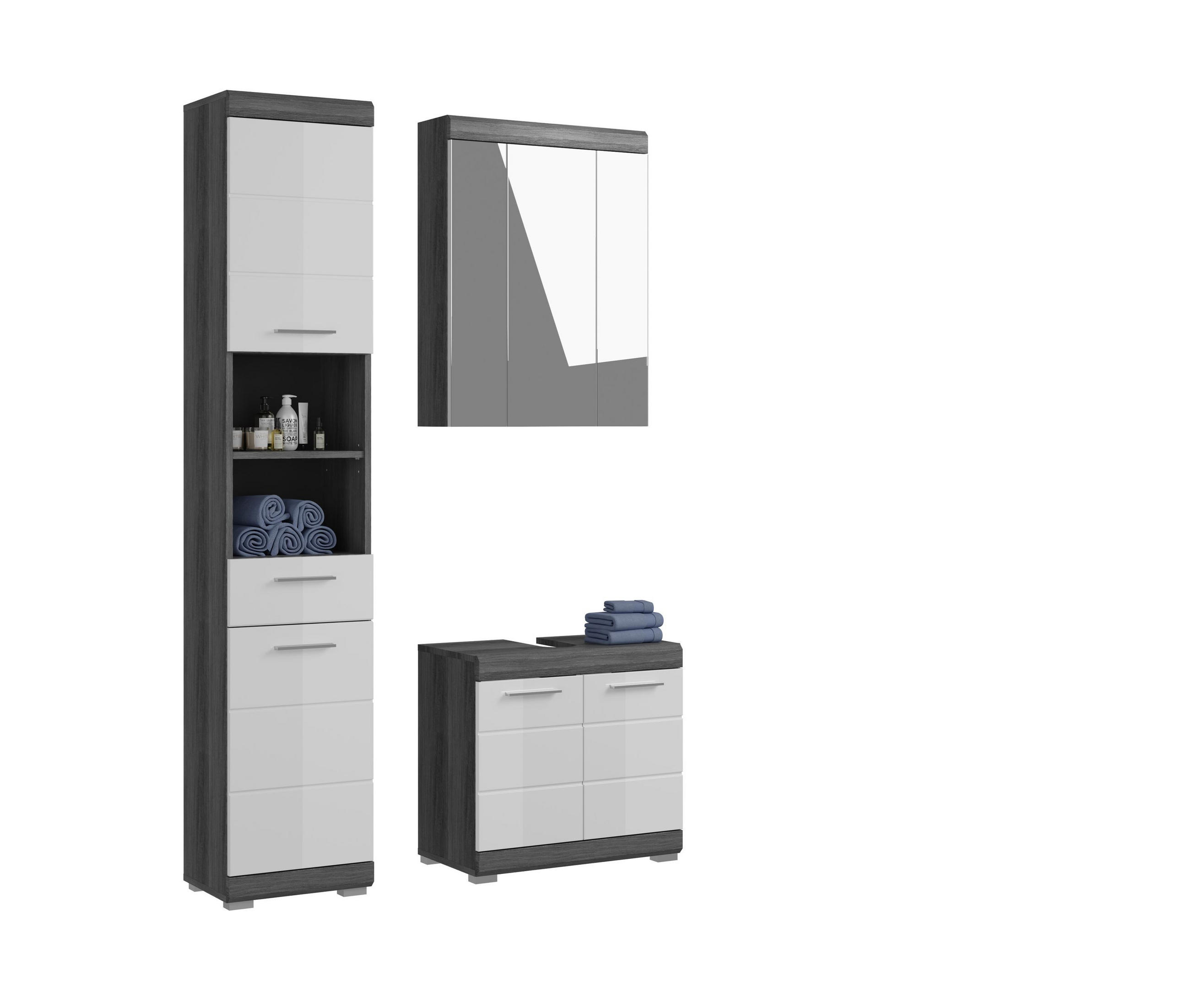 Homes & Jones Badezimmer Anthrazit 112x191x34 cm