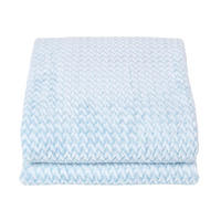 SAMT-WOHNDECKE Mora 130/160 cm, Jacquard - Hellblau, Textil (130/160cm) - Homescapes