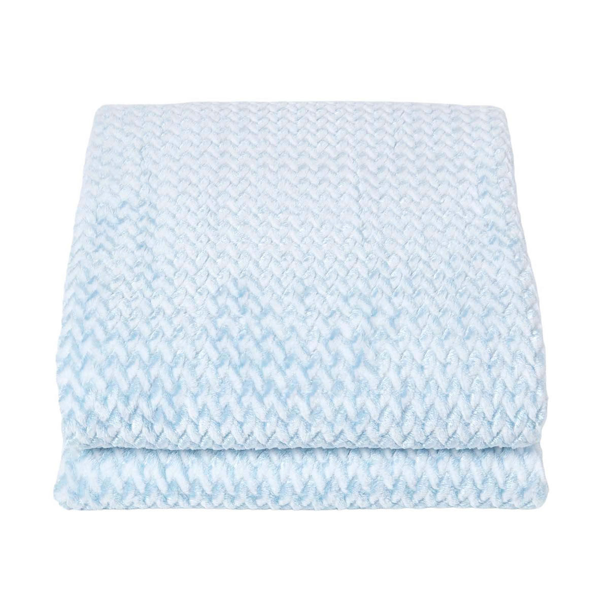 SAMT-WOHNDECKE Mora 130/160 cm, Jacquard - Hellblau, Textil (130/160cm) - Homescapes