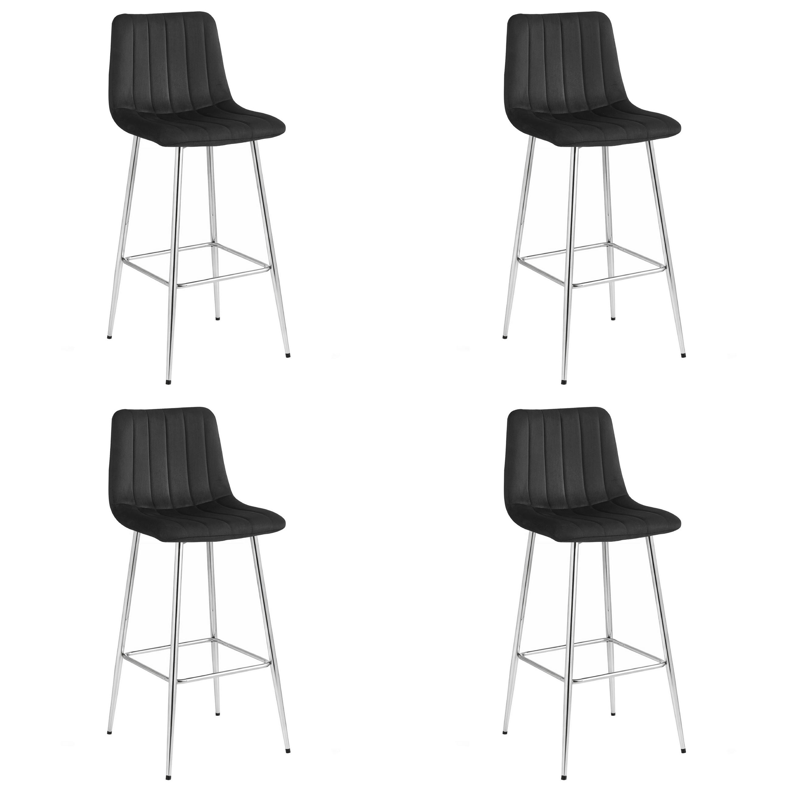 XXXLutz Barhocker Schwarz 43x46x49 cm
