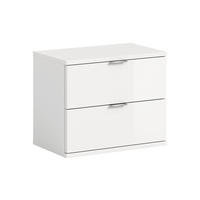 SITZBANK/KOMMODE Nexus (B/H/T: ca. 52/42/32 cm) in Weiß/weiß hochglanz - Weiß, Holzwerkstoff (52/42/32cm)