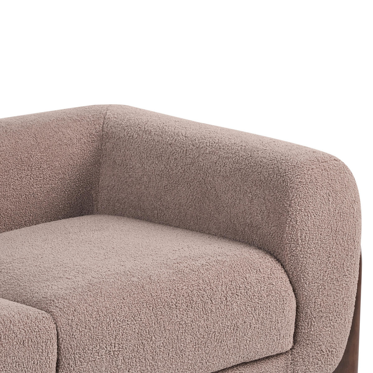2-SITZER-SOFA Bouclé Braun Vinliden - Braun, Textil (180/62/87cm) - Beliani